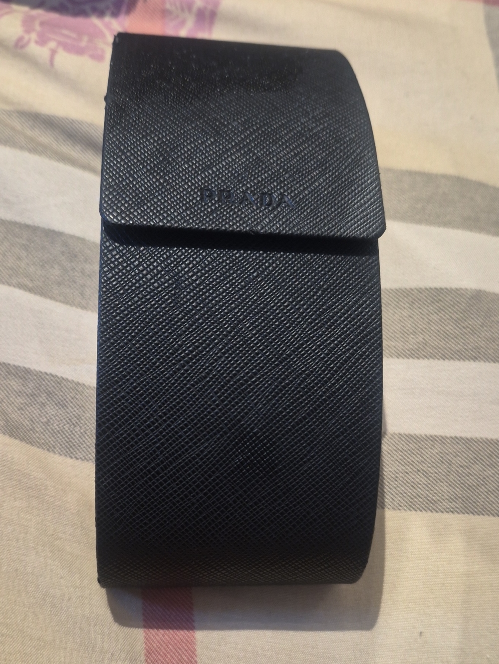Prada Black Saffiano Leather Eyeglass case